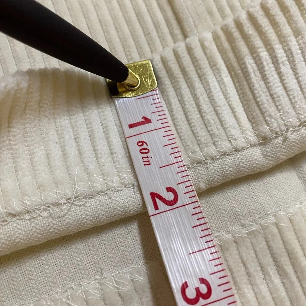 Vtg Lands End‎ Corduroy Trousers Mens 44x26 Cream USA Made Heritage